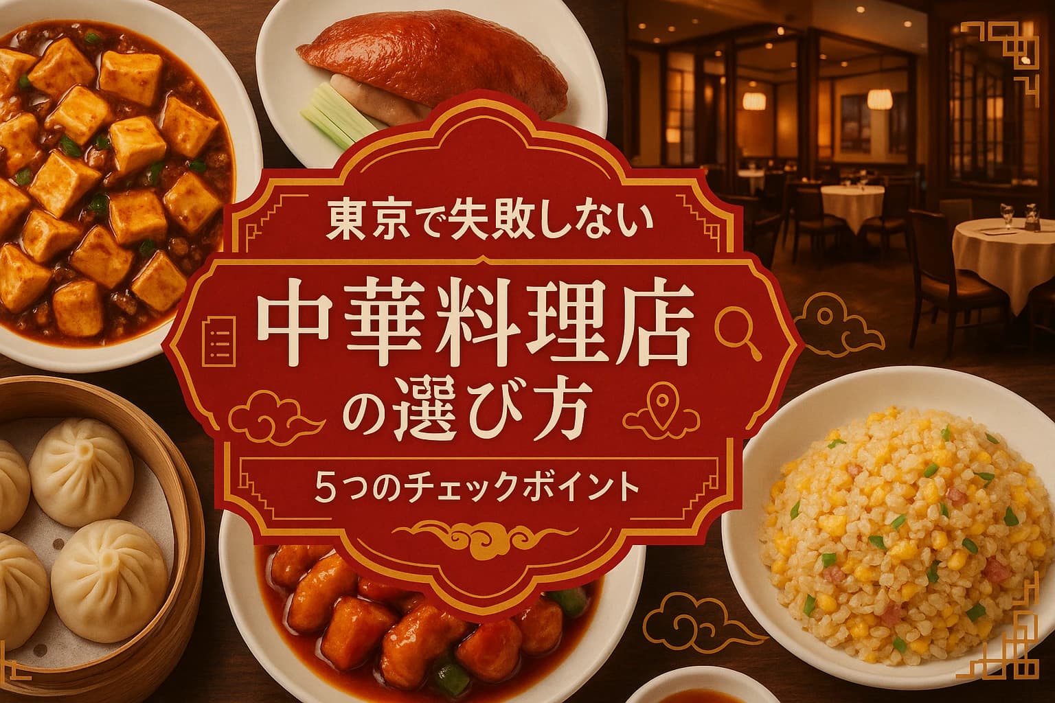 東京で失敗しない中華料理店の選び方|チェックすべき5つのポイント